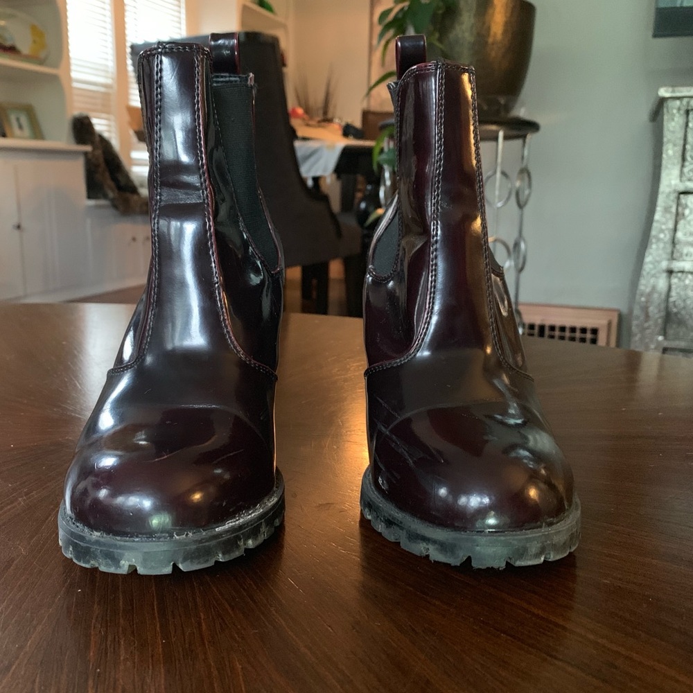 Madden Girl Dark Burgundy Ankle Booties - Picture 2 of 4